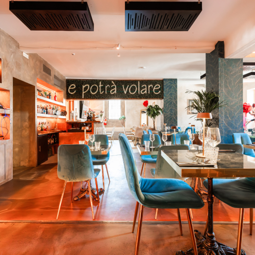 Sala superiore del Ristorante Piano Piano Bologna