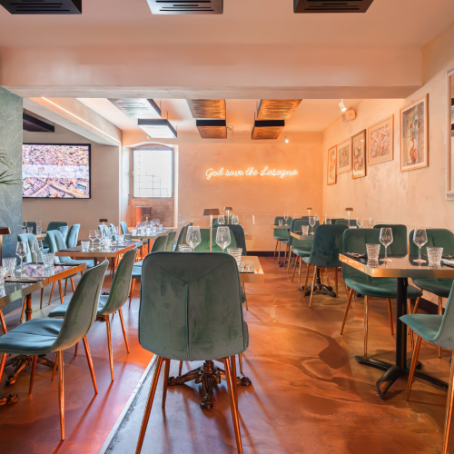 Sala superiore del Ristorante Piano Piano Bologna